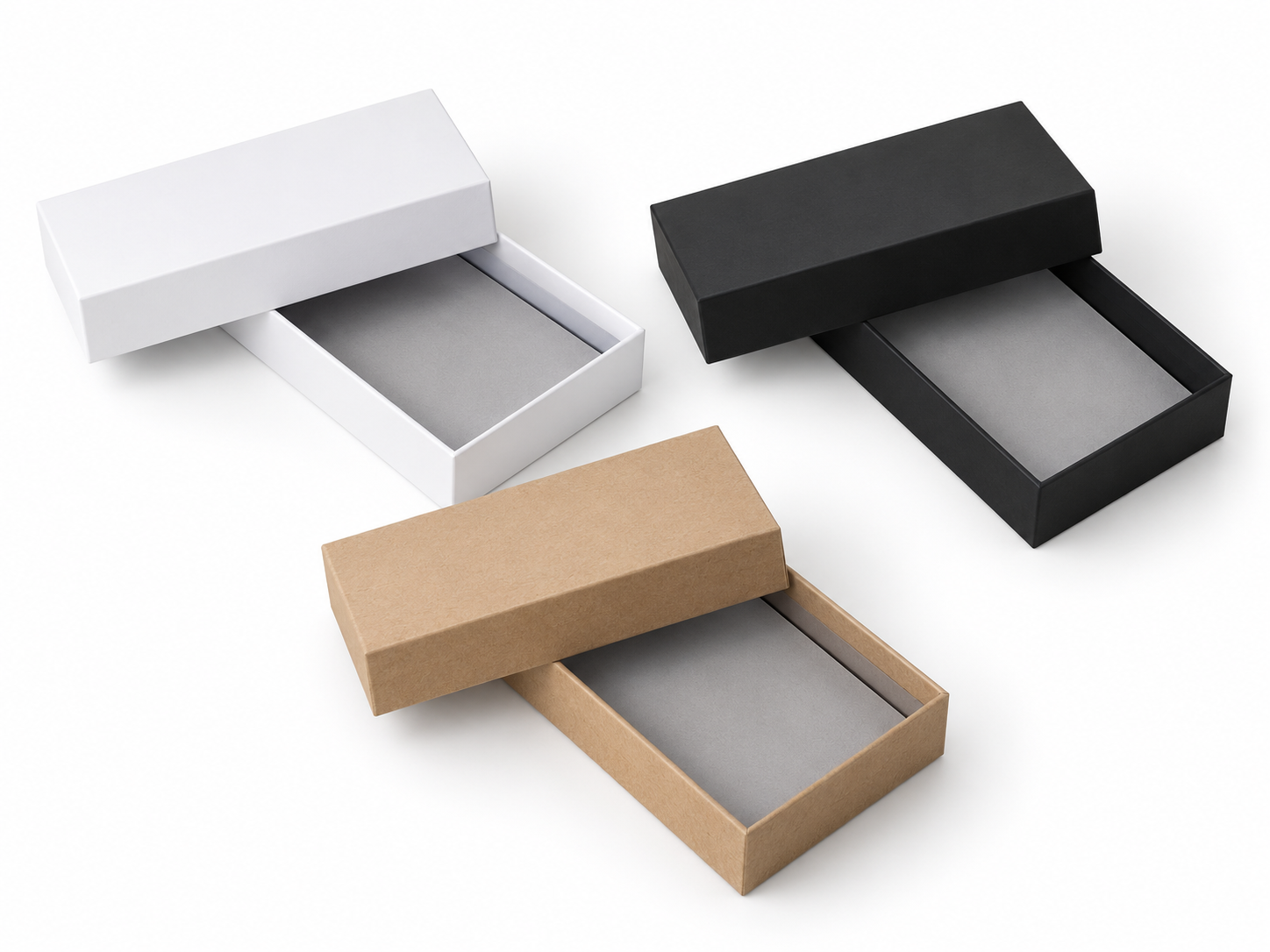 PAKELING white black and kraft replacement smartphone boxes for refurbished devices