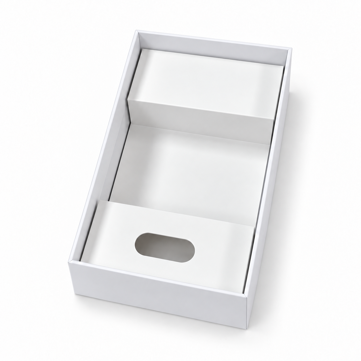 Front view of a white PAKELING box for refurbished smartphones